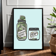 Blank Wall Print Shop Print Material Sneaker Money Sneaker Money