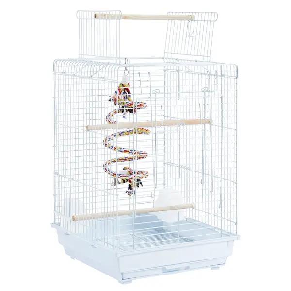 Yaheetech Open Top Travel Bird Cage with Open Play Top for Budgie Finch Green Cheek Canary Open Top Travel Bird Cage with Open Play Top for Budgie Finch Green Cheek Canary