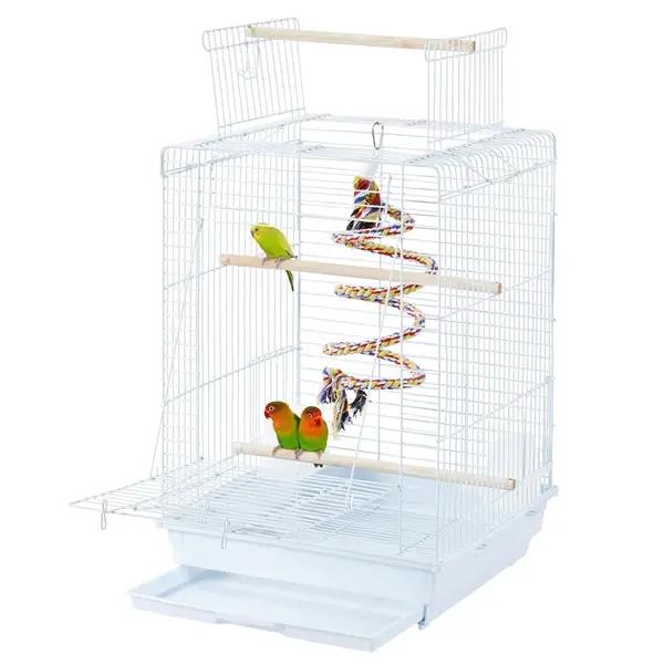 Yaheetech Open Top Travel Bird Cage with Open Play Top for Budgie Finch Green Cheek Canary Open Top Travel Bird Cage with Open Play Top for Budgie Finch Green Cheek Canary