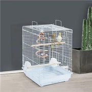 Yaheetech Open Top Travel Bird Cage with Open Play Top for Budgie Finch Green Cheek Canary Open Top Travel Bird Cage with Open Play Top for Budgie Finch Green Cheek Canary
