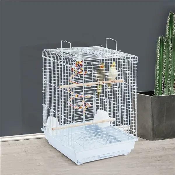 Yaheetech Open Top Travel Bird Cage with Open Play Top for Budgie Finch Green Cheek Canary Open Top Travel Bird Cage with Open Play Top for Budgie Finch Green Cheek Canary