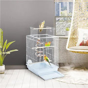 Yaheetech Open Top Travel Bird Cage with Open Play Top for Budgie Finch Green Cheek Canary Open Top Travel Bird Cage with Open Play Top for Budgie Finch Green Cheek Canary