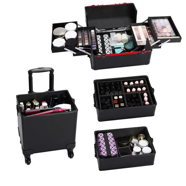 Yaheetech 4-in-1 Aluminum Cosmetic Case 4-in-1 Aluminum Cosmetic Case