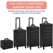 Yaheetech 4-in-1 Aluminum Cosmetic Case 4-in-1 Aluminum Cosmetic Case