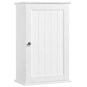 Yaheetech Wall Mounted Cabinet 3 Tiers Storage Single Door Wall Mounted Cabinet 3 Tiers Storage Single Door