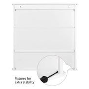 Wooden Wall Mount Living Room Wall Cabinet with Double Mirror by Yaheetech