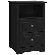 Yaheetech 2PCS End Table with 2 Drawer and 1 Cubby Side Table Night Stand End Table 2PCS End Table with 2 Drawer and 1 Cubby Side Table Night Stand End Table