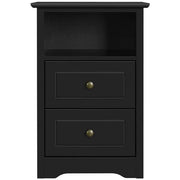 Yaheetech 2PCS End Table with 2 Drawer and 1 Cubby Side Table Night Stand End Table 2PCS End Table with 2 Drawer and 1 Cubby Side Table Night Stand End Table