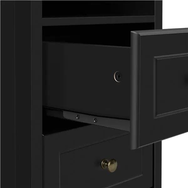 Yaheetech 2PCS End Table with 2 Drawer and 1 Cubby Side Table Night Stand End Table 2PCS End Table with 2 Drawer and 1 Cubby Side Table Night Stand End Table