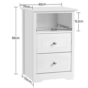 Yaheetech Set of 2 Side Tables Nightstands Side Tables End Table Nightstand Set of 2 Side Tables Nightstands Side Tables End Table Nightstand