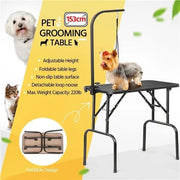 Yaheetech Pet Foldable Grooming Table Dog Cat Beauty Trimming W/Loop Noose Height Adjustable Pet Foldable Grooming Table Dog Cat Beauty Trimming W/Loop Noose Height Adjustable