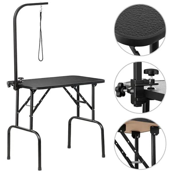 Yaheetech Pet Foldable Grooming Table Dog Cat Beauty Trimming W/Loop Noose Height Adjustable Pet Foldable Grooming Table Dog Cat Beauty Trimming W/Loop Noose Height Adjustable
