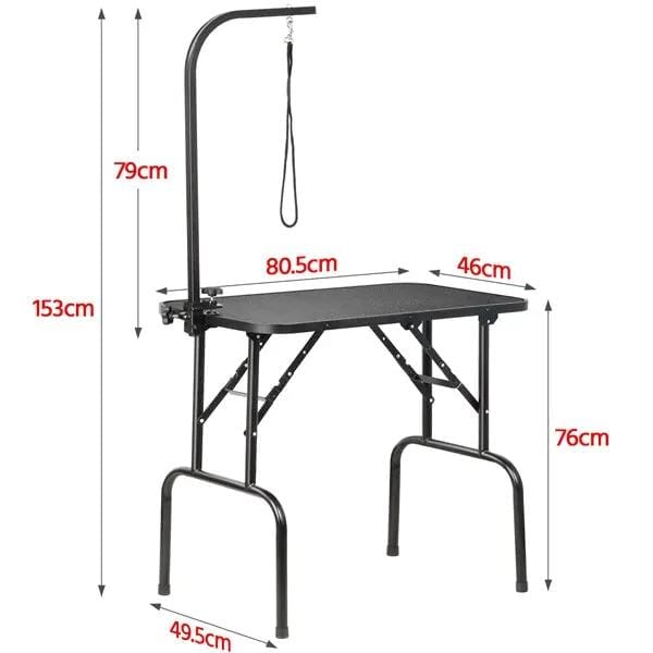 Yaheetech Pet Foldable Grooming Table Dog Cat Beauty Trimming W/Loop Noose Height Adjustable Pet Foldable Grooming Table Dog Cat Beauty Trimming W/Loop Noose Height Adjustable