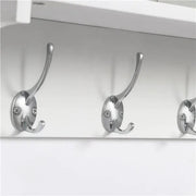 Yaheetech Hallway Coat Hook & Storage Unit White 4 Hooks Storage Hallway Coat Hook & Storage Unit White 4 Hooks Storage