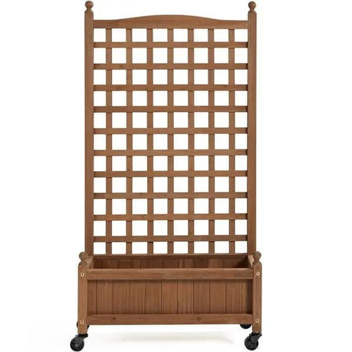 50" H Raised Garden Bed with Trellis planter Box for Vine Climbing Plant – view 2
