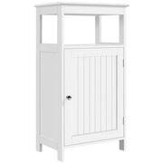 Yaheetech 4-Tier Bathroom Floor Cabinet with Single Door & Adjustable Shelf 4-Tier Bathroom Floor Cabinet with Single Door & Adjustable Shelf
