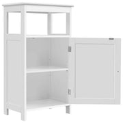 Yaheetech 4-Tier Bathroom Floor Cabinet with Single Door & Adjustable Shelf 4-Tier Bathroom Floor Cabinet with Single Door & Adjustable Shelf