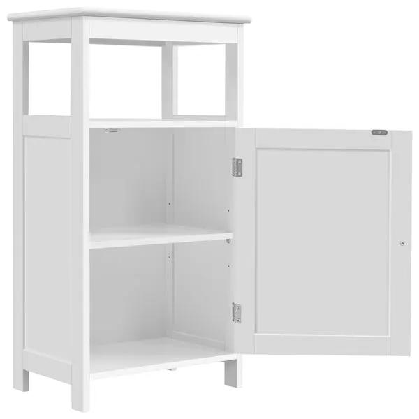 Yaheetech 4-Tier Bathroom Floor Cabinet with Single Door & Adjustable Shelf 4-Tier Bathroom Floor Cabinet with Single Door & Adjustable Shelf