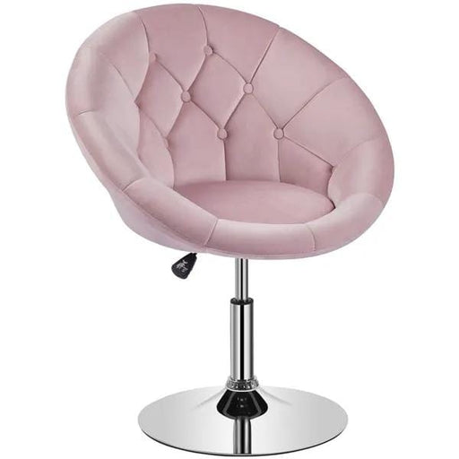 Yaheetech Makeup Vanity Chair Tufted Style Barrel Chair Contemporary Round Tufted Back Chair Makeup Vanity Chair Tufted Style Barrel Chair Contemporary Round Tufted Back Chair