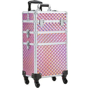 3-in-1 Rolling Makeup Train Case Portable Cosmetic Trolley – view 1