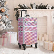 3-in-1 Rolling Makeup Train Case Portable Cosmetic Trolley – view 8