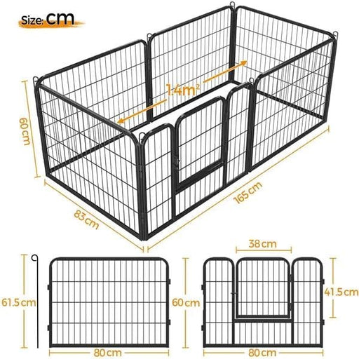 Yaheetech 6 Panels Dog Playpen Foldable Metal Pet Playpen 6 Panels Dog Playpen Foldable Metal Pet Playpen