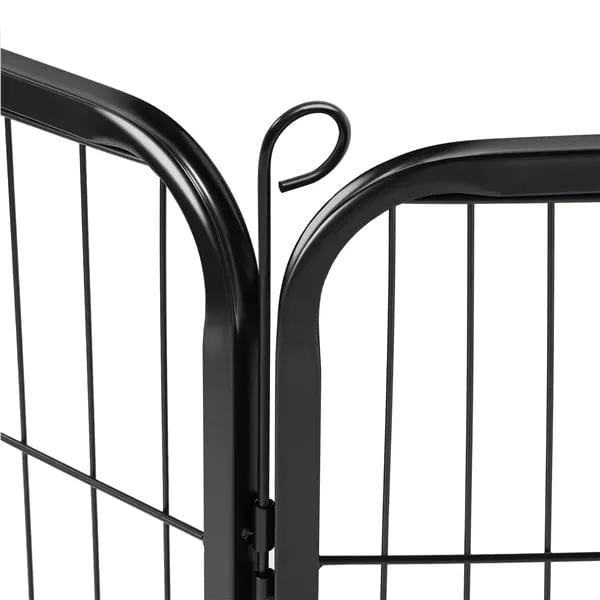 6 Panels Dog Playpen Foldable Metal Pet Playpen by Yaheetech