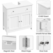 Yaheetech Sink Storage Cabinet Pedestal Sink Bathroom Vanity Cabinet Sink Storage Cabinet Pedestal Sink Bathroom Vanity Cabinet