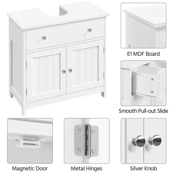 Yaheetech Sink Storage Cabinet Pedestal Sink Bathroom Vanity Cabinet Sink Storage Cabinet Pedestal Sink Bathroom Vanity Cabinet