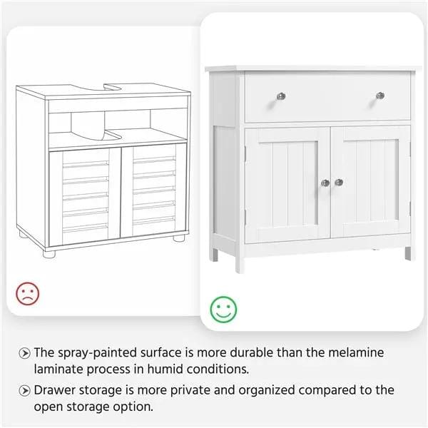 Yaheetech Sink Storage Cabinet Pedestal Sink Bathroom Vanity Cabinet Sink Storage Cabinet Pedestal Sink Bathroom Vanity Cabinet