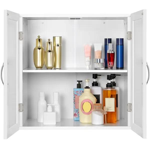Yaheetech Wall Mount Cabinet Storage Organizer with Adjustable Shelf Cupboard Unit Wall Mount Cabinet Storage Organizer with Adjustable Shelf Cupboard Unit