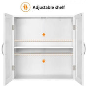 Yaheetech Wall Mount Cabinet Storage Organizer with Adjustable Shelf Cupboard Unit Wall Mount Cabinet Storage Organizer with Adjustable Shelf Cupboard Unit