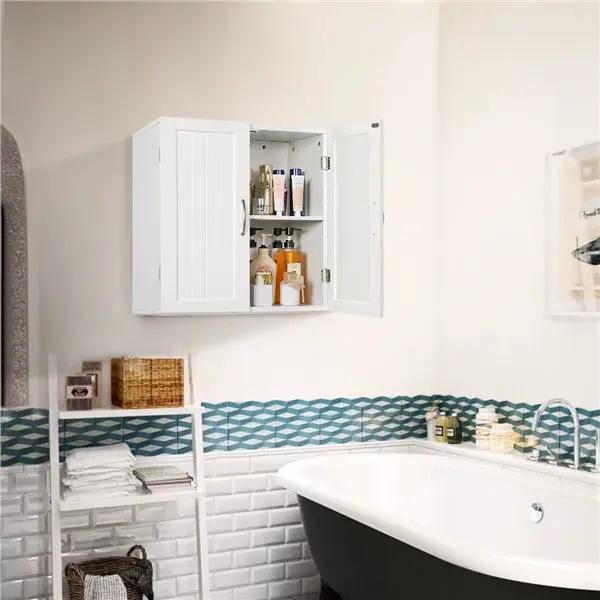 Yaheetech Wall Mount Cabinet Storage Organizer with Adjustable Shelf Cupboard Unit Wall Mount Cabinet Storage Organizer with Adjustable Shelf Cupboard Unit
