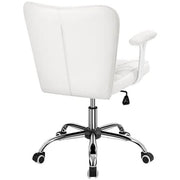 Yaheetech Mid-Back PU Leather Office Task Chair Computer Chair Vanity Chair Mid-Back PU Leather Office Task Chair Computer Chair Vanity Chair