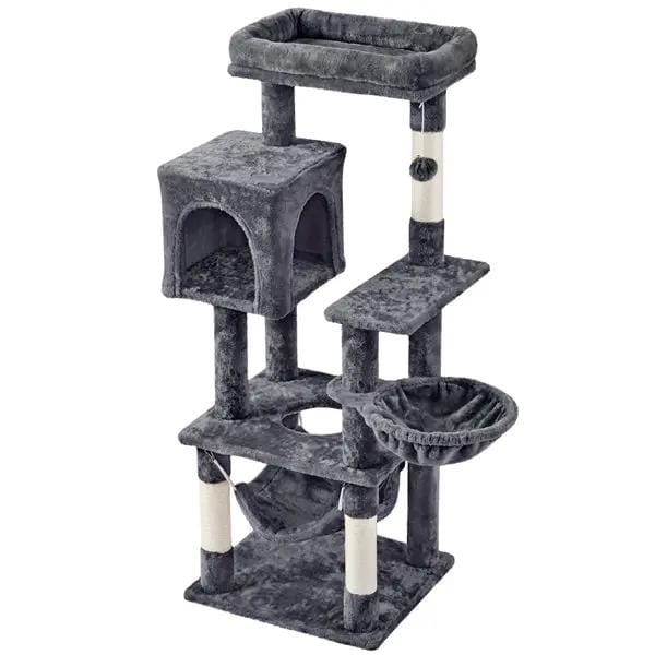 Multilevel Medium Cat Tree Plush Cat Tower with Sisal Scratching Posts by Yaheetech