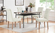 Yaheetech 4pcs Classic Upholstered Dining Chairs High Back Kitchen Chairs 4pcs Classic Upholstered Dining Chairs High Back Kitchen Chairs