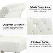 6x Classic Upholstered Dining Chairs High Back Kitchen Chairs by Yaheetech