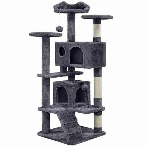 Yaheetech 54.5'' Tall Cat Tree Condo Kitten Tree Tower Cat Tower 54.5'' Tall Cat Tree Condo Kitten Tree Tower Cat Tower
