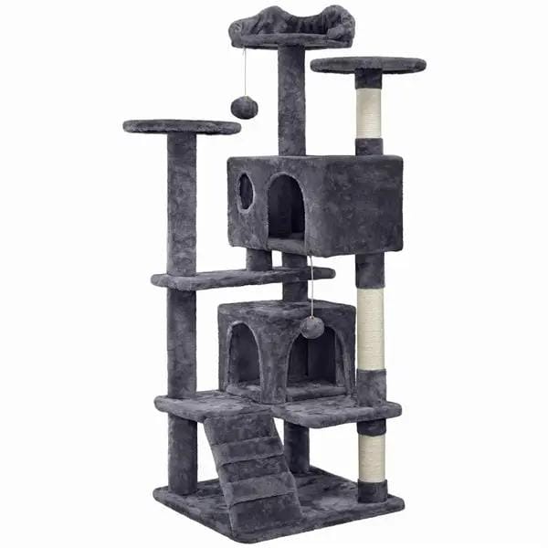 Yaheetech 54.5'' Tall Cat Tree Condo Kitten Tree Tower Cat Tower 54.5'' Tall Cat Tree Condo Kitten Tree Tower Cat Tower
