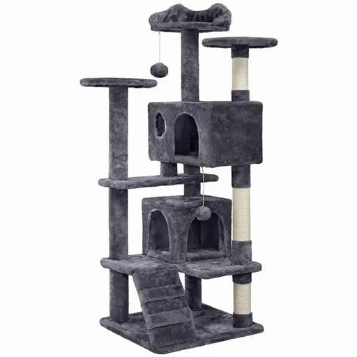 Yaheetech 54.5'' Tall Cat Tree Condo Kitten Tree Tower Cat Tower 54.5'' Tall Cat Tree Condo Kitten Tree Tower Cat Tower
