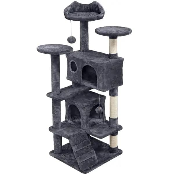Yaheetech 54.5'' Tall Cat Tree Condo Kitten Tree Tower Cat Tower 54.5'' Tall Cat Tree Condo Kitten Tree Tower Cat Tower