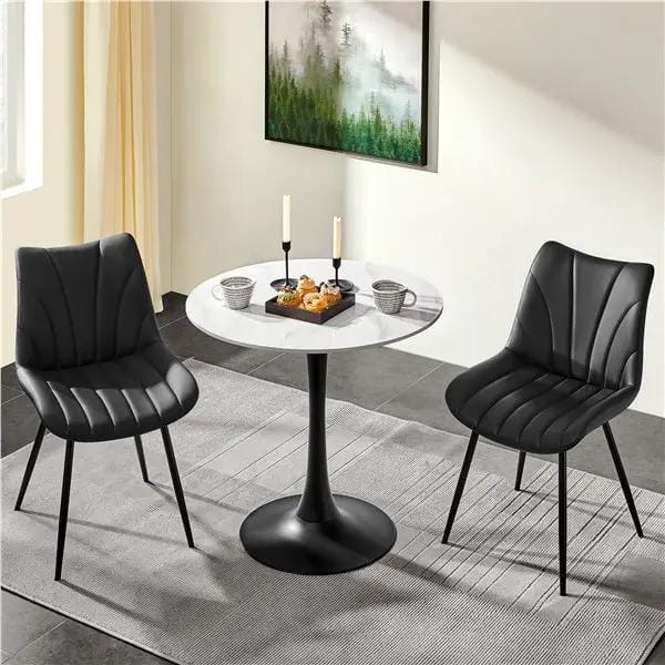 Yaheetech 6x Upholstered Dining Chairs Kitchen Chairs with Metal Legs 6x Upholstered Dining Chairs Kitchen Chairs with Metal Legs
