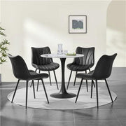 4x Modern Faux Leather Upholstered Dining Chairs Kitchen Chairs – view 3