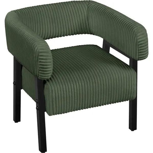 Yaheetech Corduroy Barrel Accent Chair Contemporary Upholstered Armchair Corduroy Barrel Accent Chair Contemporary Upholstered Armchair