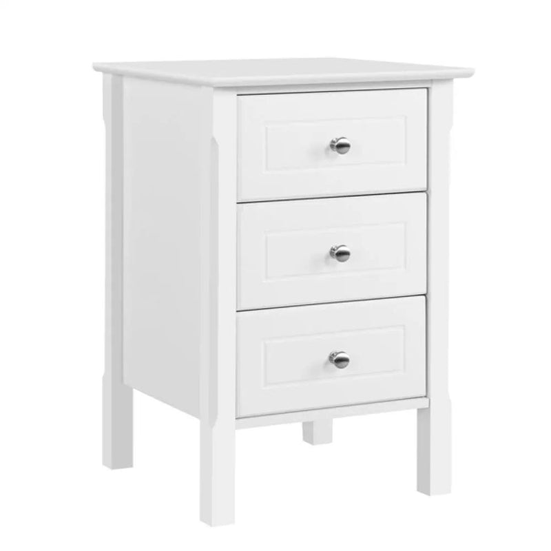 Yaheetech End Table Side Table Nightstand with 3 drawers End Table Side Table Nightstand with 3 drawers