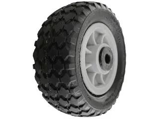 Trojan 190x75mm Solid Tyre Wheel Nylon Hub Jockey Wheel Spare
