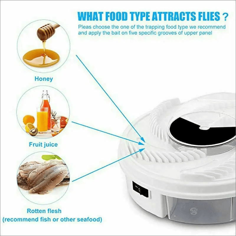 USB Fly Trap Indoor Insect Killer With Rotating Plate And Collection Box – view 4