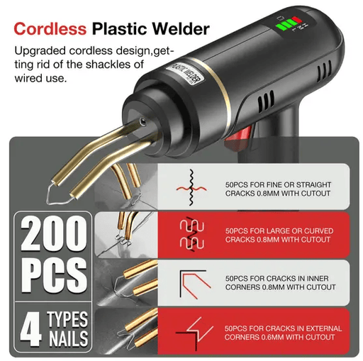 salelink.co.nz Unbranded Cordless Plastic Welder Gun Kit Cordless Plastic Welder Gun Kit | Action Outdoors NZ