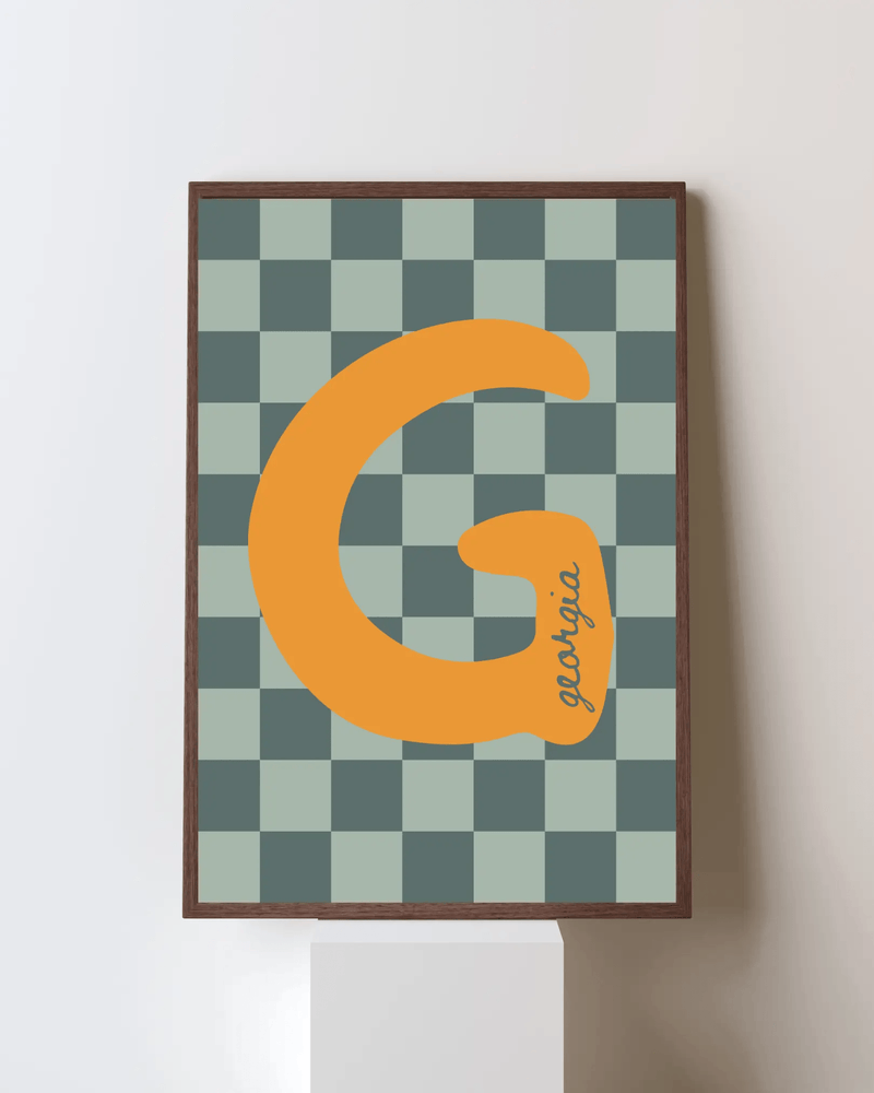 Blank Wall Print Shop Print Material Initial Checks  Blue (Personalised) Initial Checks  Blue (Personalised)