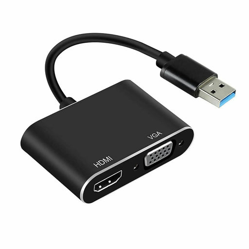 salelink.co.nz Unbranded USB 3.0 to HDMI VGA 1080P Adapter USB 3.0 To HDMI And VGA Adapter Full HD 1080p